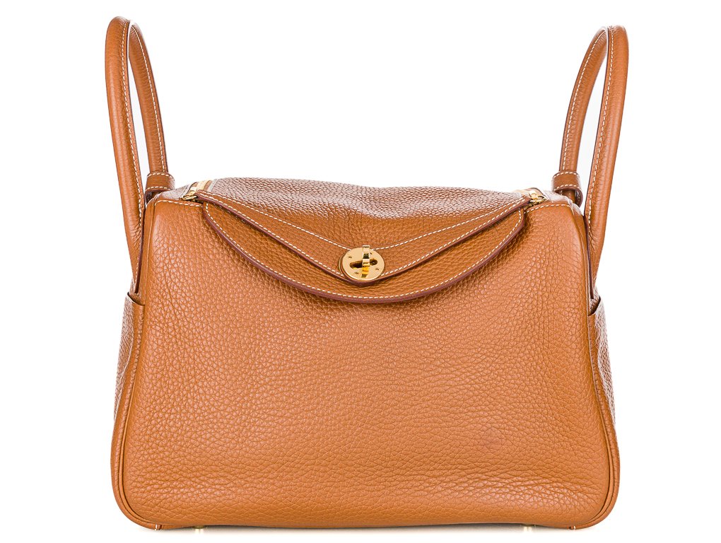 Hermès Toupe Brown Lindy 30 Bag (2)