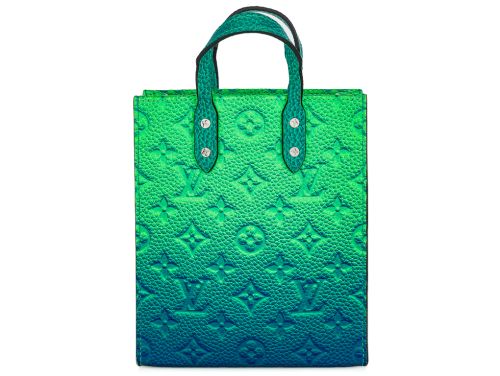 Louis Vuitton x Abloh Green Blue Mini Sac Plat Bag (2)