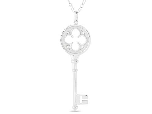 Tiffany Diamond Clover Key Pendant (1)