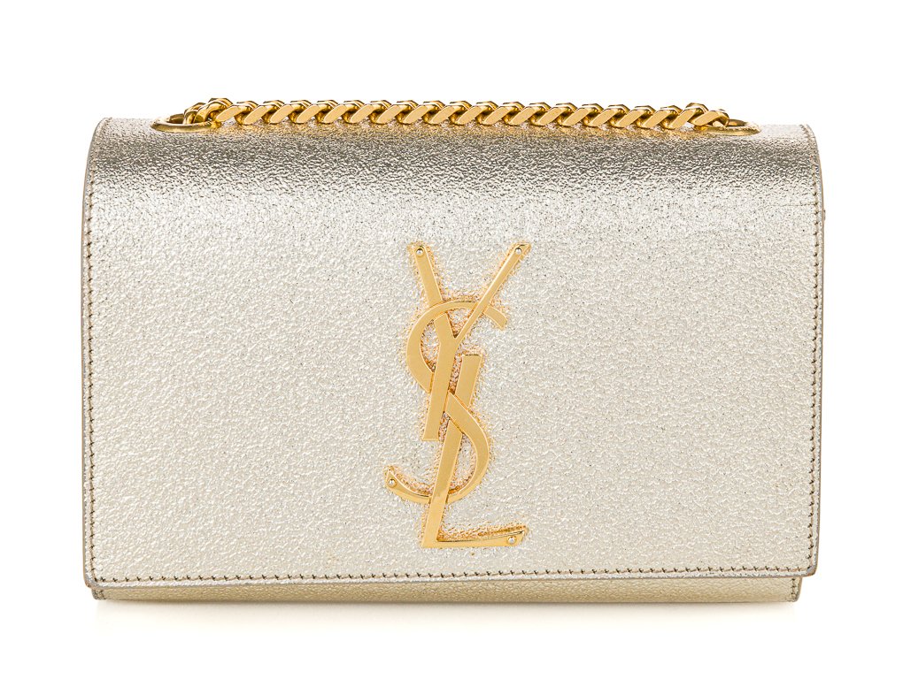 Yves Saint Laurent Kate Small Metallic Leather Bag (2)