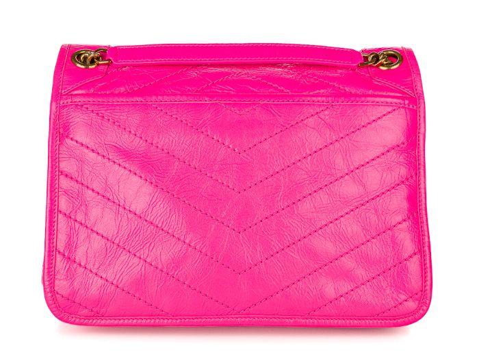 Yves Saint Laurent Niki Pink Patent Bag - Image 3