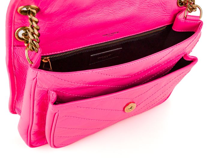 Yves Saint Laurent Niki Pink Patent Bag - Image 5