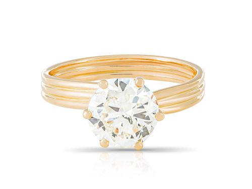 18ct Yellow Gold 0.75 ct Solitaire Diamond Ring (1)
