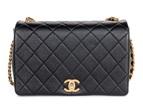 Chanel Black Therapy Caviar Medium Flap Bag