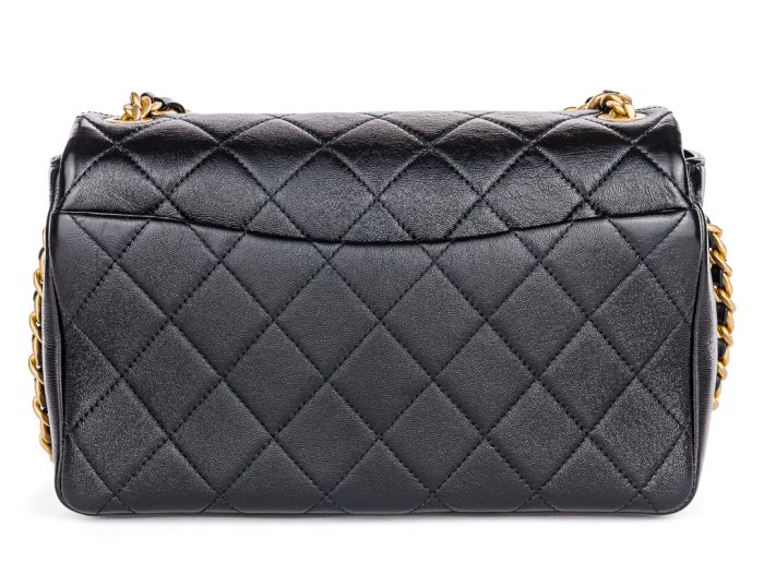Chanel Black Therapy Caviar Medium Flap Bag - Image 4