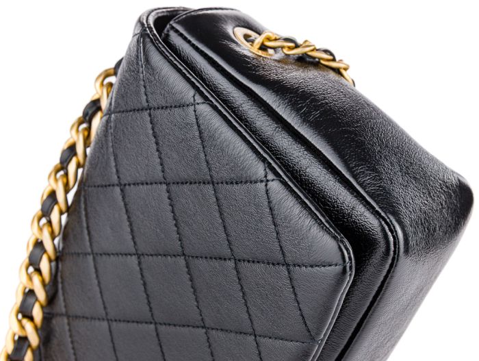 Chanel Black Therapy Caviar Medium Flap Bag - Image 5