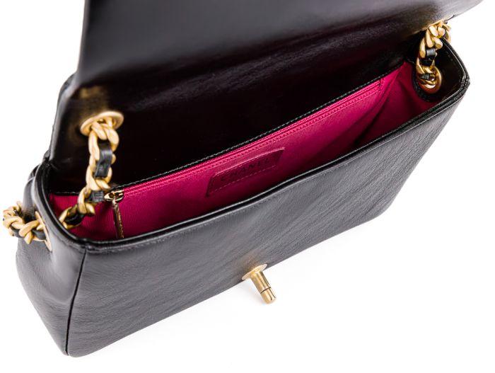 Chanel Black Therapy Caviar Medium Flap Bag - Image 2