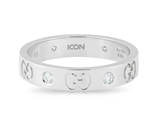 Diamond 0.25 ct Gucci Icon 18ct White Gold Ring (1)