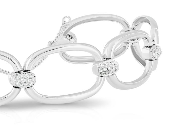 Diamond 0.78 ct Oval Link Bracelet (2)