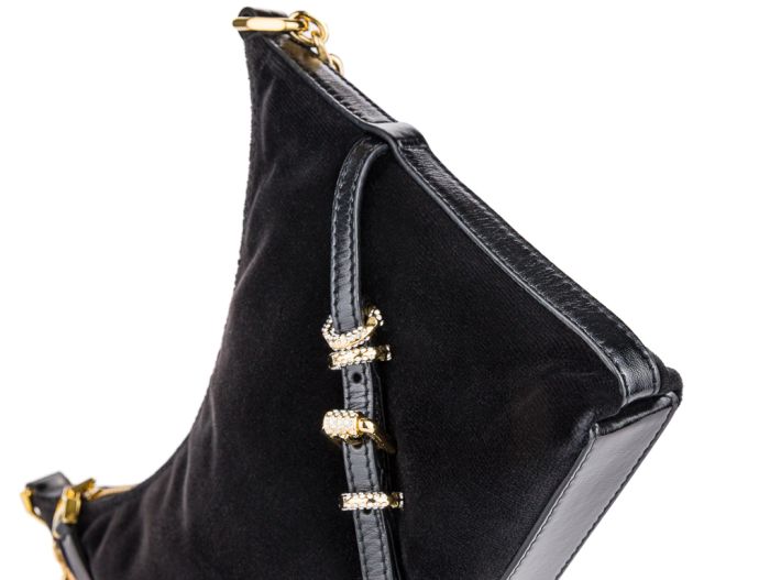Givenchy Black Voyou Party Velvet Shoulder Bag - Image 5