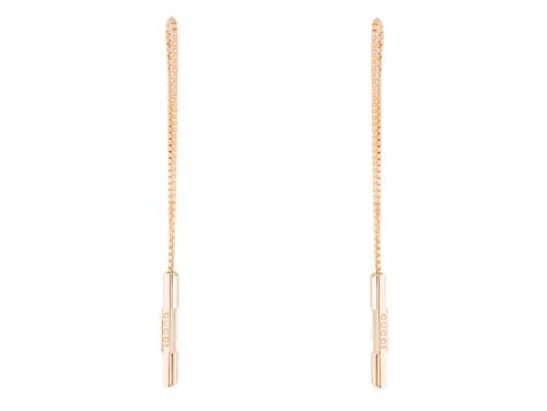 Gucci Link to Love Chain Earrings with Gucci Bar (1)