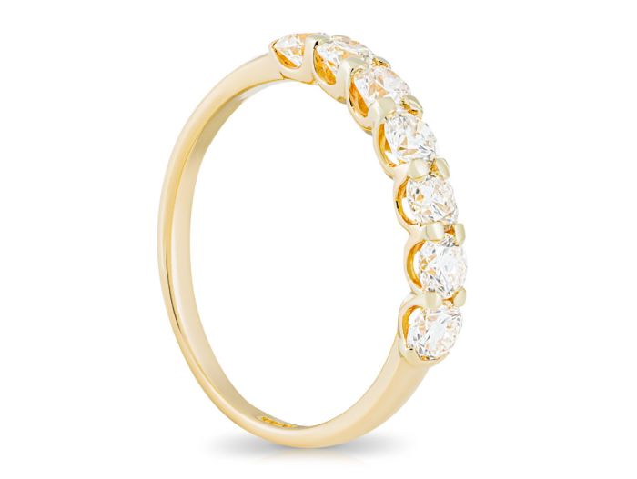 Half Eternity Diamond 0.70ct 18ct Yellow Gold Ring - Image 2