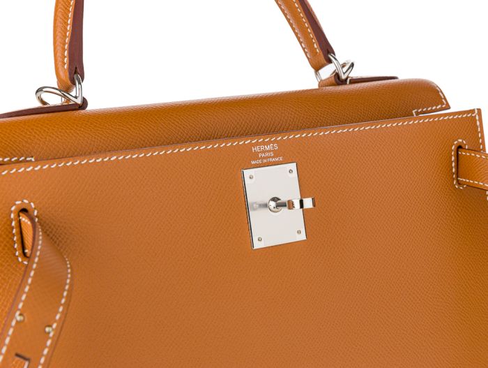 Hermes Kelly II Sellier Epsom 28cm Gold Bag - Image 5