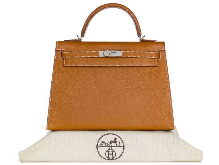 Hermes Kelly II Sellier Epsom 32cm Gold Bag