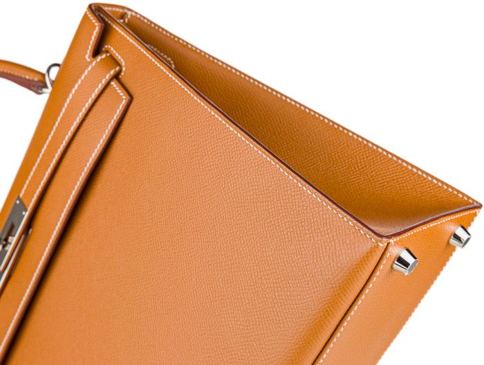 Hermes Kelly II Sellier Epsom 32cm Gold Bag - Image 5