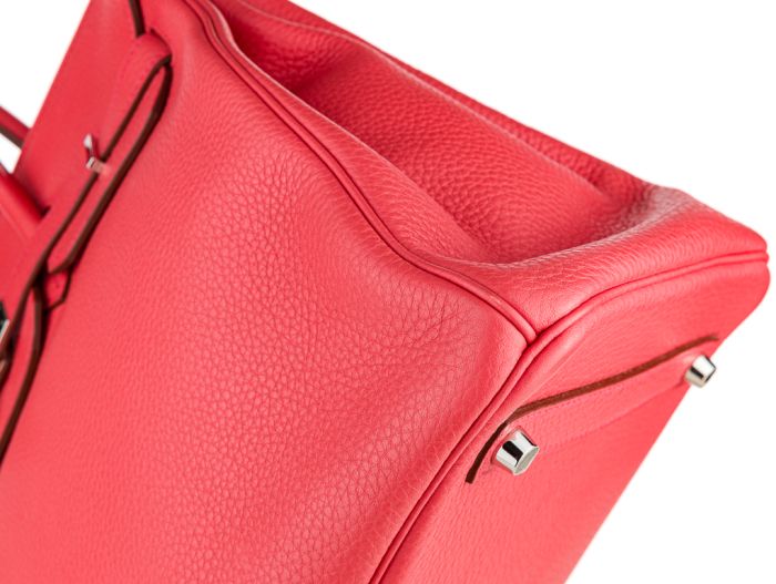 Hermes Pink Clemence Birkin 35cm Bag - Image 4