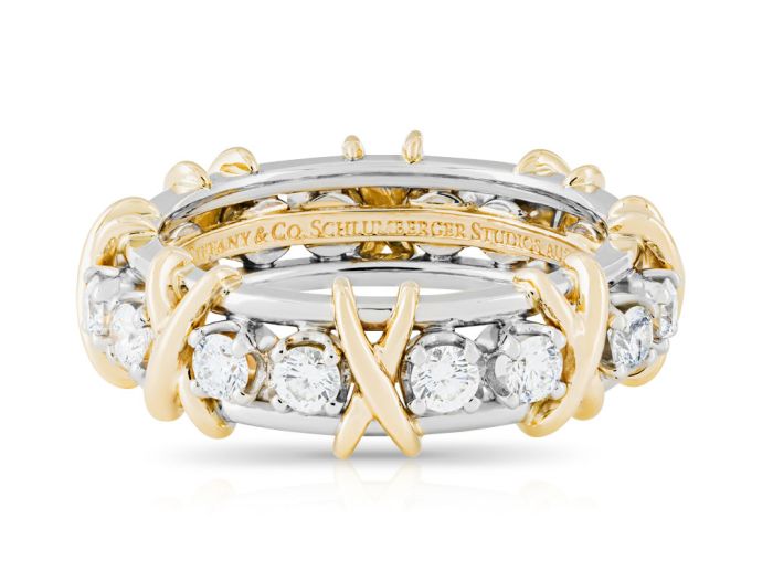 Tiffany & Co Jean Schlumberger Sixteen Stone Diamond Ring (1)