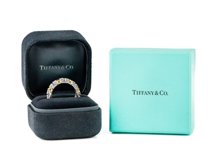 Tiffany & Co Jean Schlumberger Sixteen Stone Diamond Ring (4)