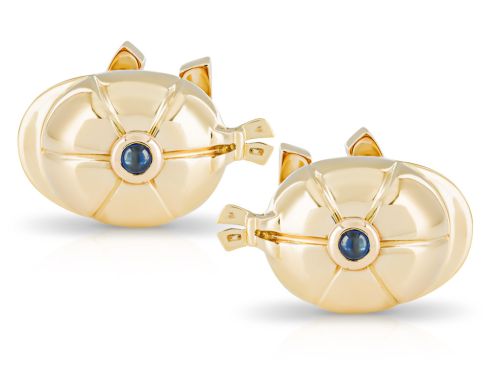Vintage Piaget 1993 Jockey Hat & Horseshoe Cufflinks (1)