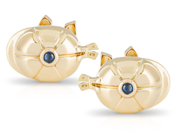 Vintage Piaget 1993 Jockey Hat & Horseshoe Cufflinks (1)