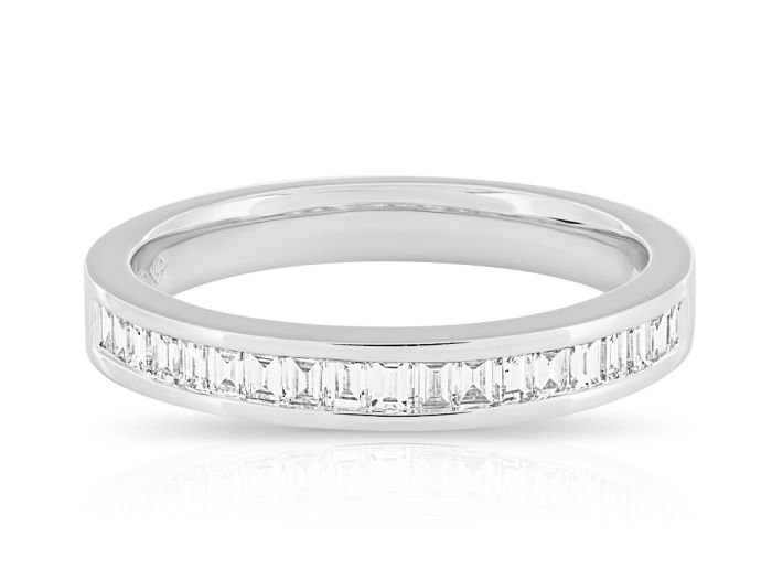0.57ct Diamond Half Eternity Band 18ct White Gold (1)