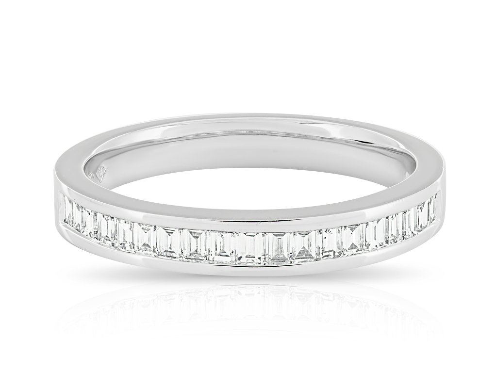 0.57ct Diamond Half Eternity Band 18ct White Gold (1)