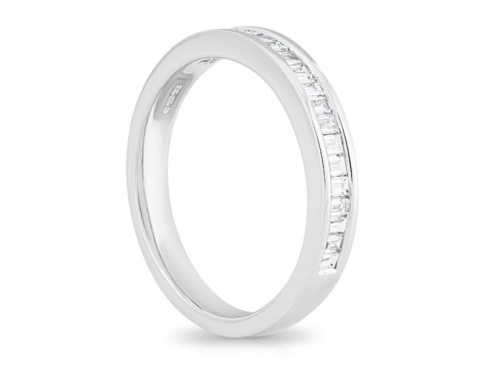 0.57ct Diamond Half Eternity Band 18ct White Gold - Image 2