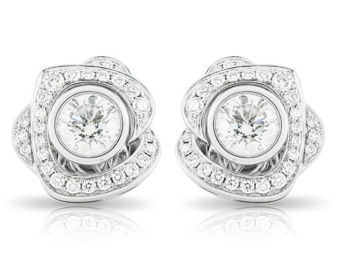 1.96ct Diamond Rose Stud Earrings (1)