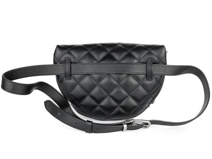 Chanel Uniform Black Quilted Belt Bum Bag - Image 3