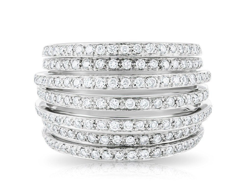 7 Band 1.33ct Diamond Eternity Band in 18 ct White Gold (1)
