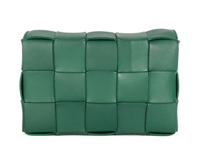 Bottega Veneta Classic Green Leather Cassette Bag - Image 5