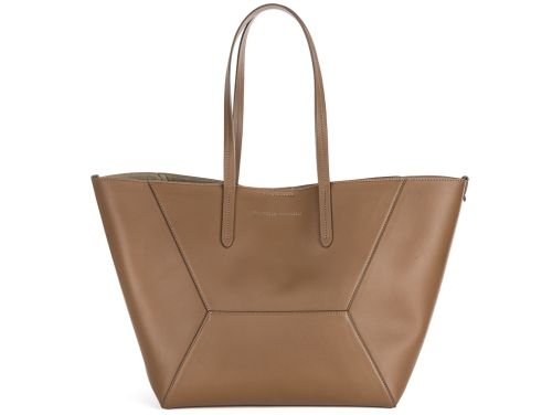Brunello Cucinelli Brown BC Duo Calfskin Monili Bag