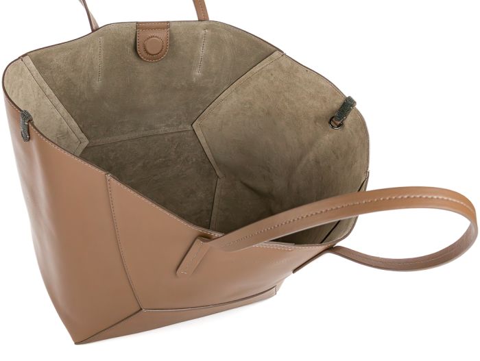 Brunello Cucinelli Brown BC Duo Calfskin Monili Bag - Image 2