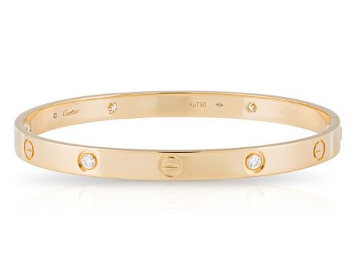 Cartier Love Bracelet 4 Diamonds 0 (4)