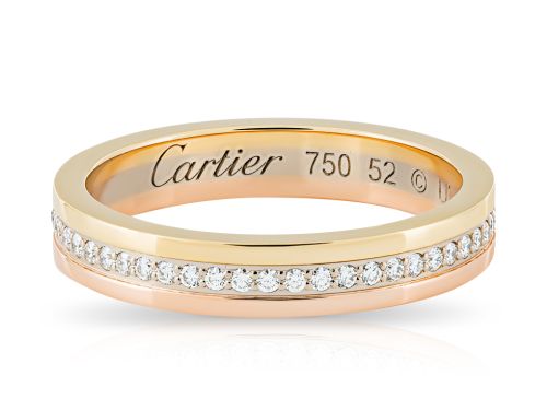 Cartier Vendome Louis Cartier Wedding 0.23ct Diamond Ring (1)