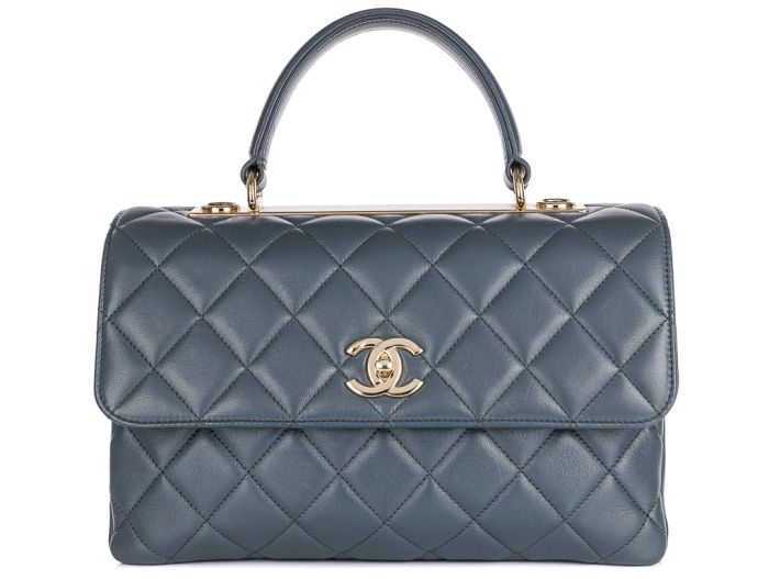 Chanel Grey Medium CC Trendy Top Handle Bag