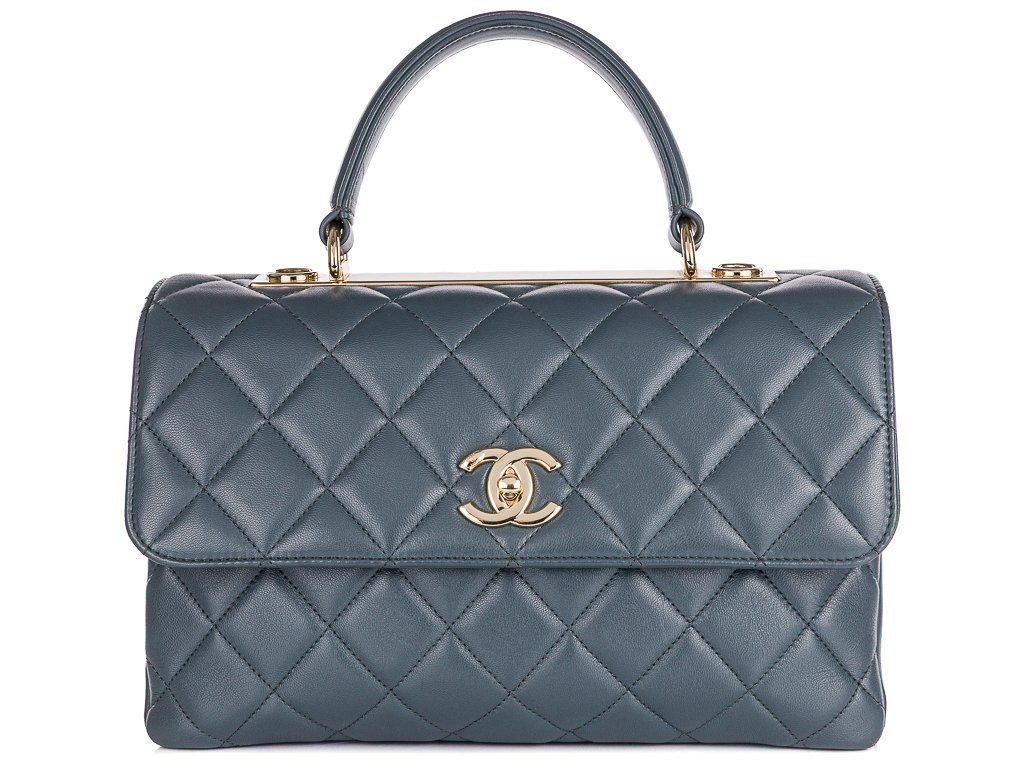 Chanel Grey Medium CC Trendy Top Handle Bag