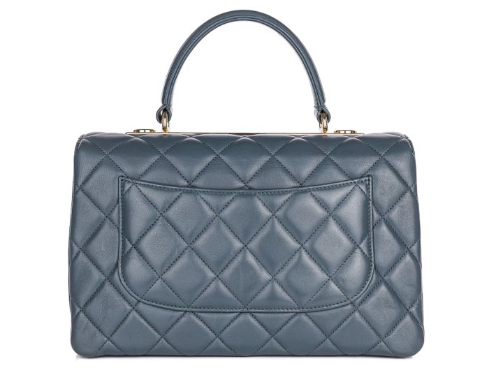 Chanel Grey Medium CC Trendy Top Handle Bag - Image 4