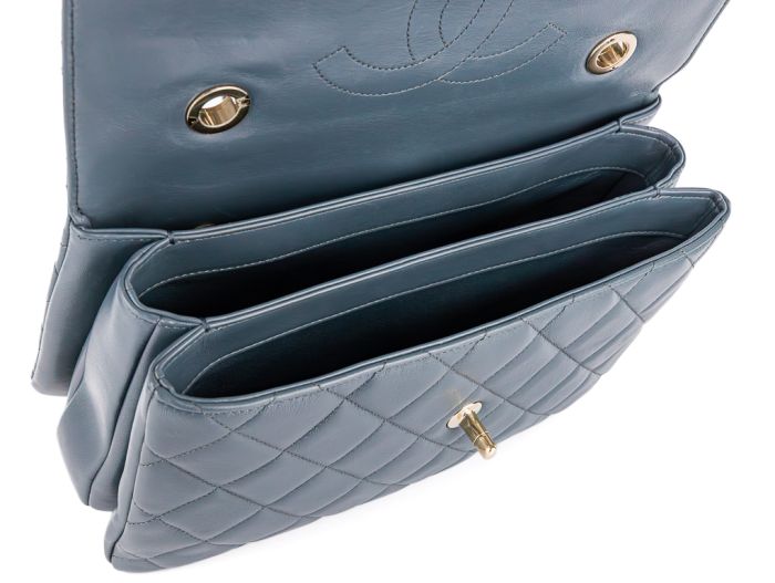 Chanel Grey Medium CC Trendy Top Handle Bag - Image 2