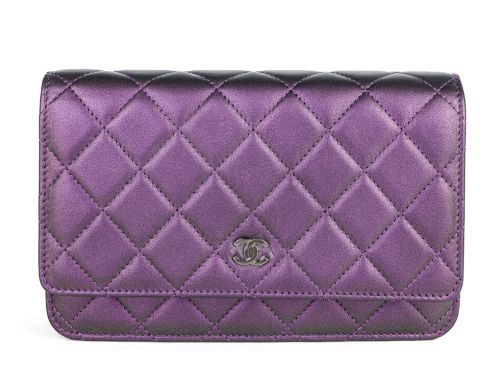 Chanel Iridescent Lambskin Purple Bag (2)