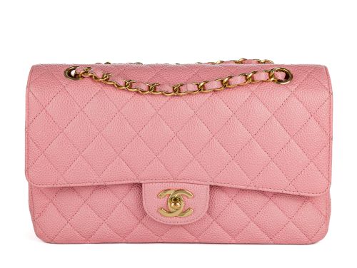 Chanel Pink Medium Caviar Classic Flap Bag