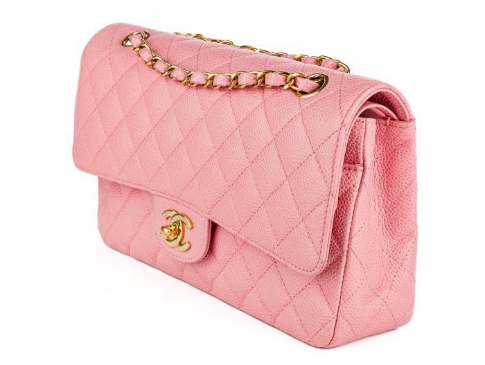 Chanel  Pink Medium Caviar Classic Flap Bag - Image 3