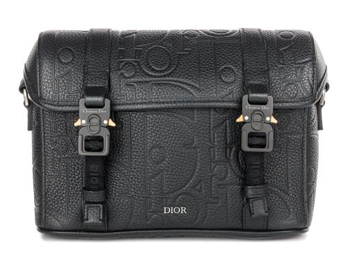 Christian Dior Hit The Road Messenger Black Bag With Flap