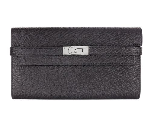 Hermes Black Epsom Kelly To Go Wallet