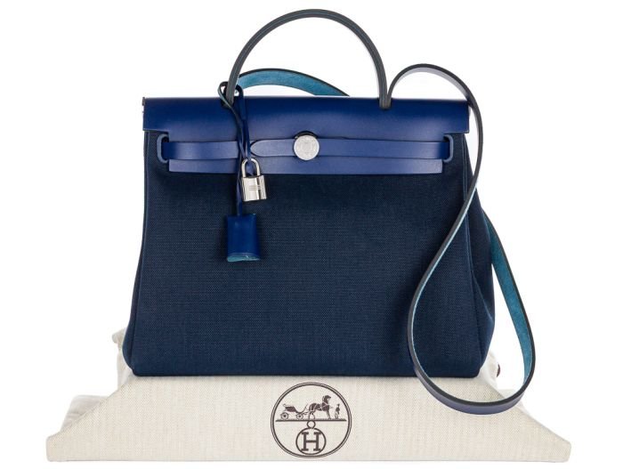 Hermes Blue Herbag 31 Bag - Image 7