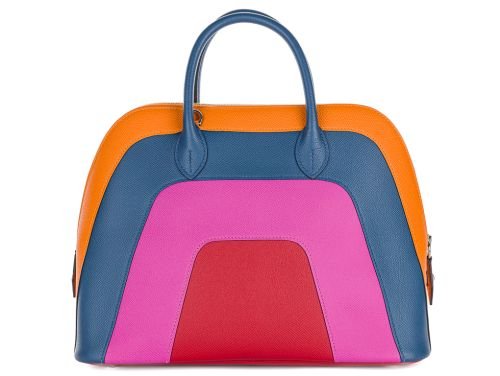Hermes Bolide 1923 30 Sunset Rainbow Epsom Bag