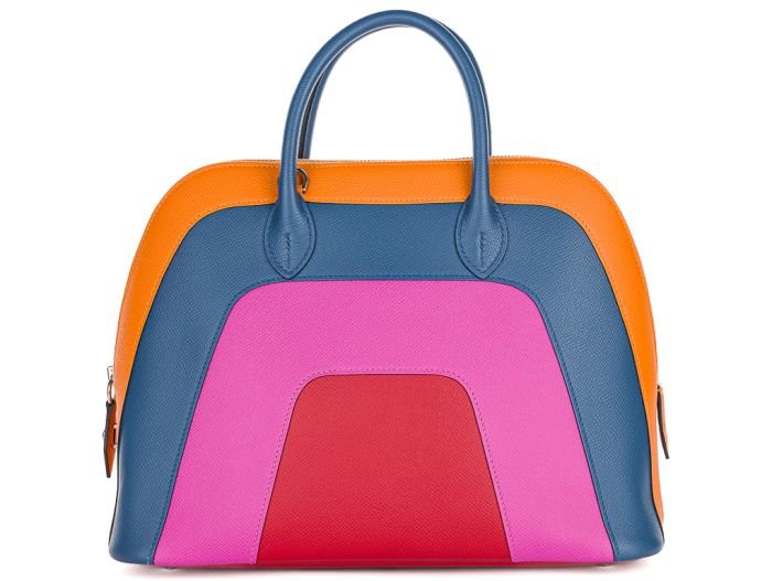 Hermes Bolide 1923 30 Sunset Rainbow Epsom Bag - Image 4