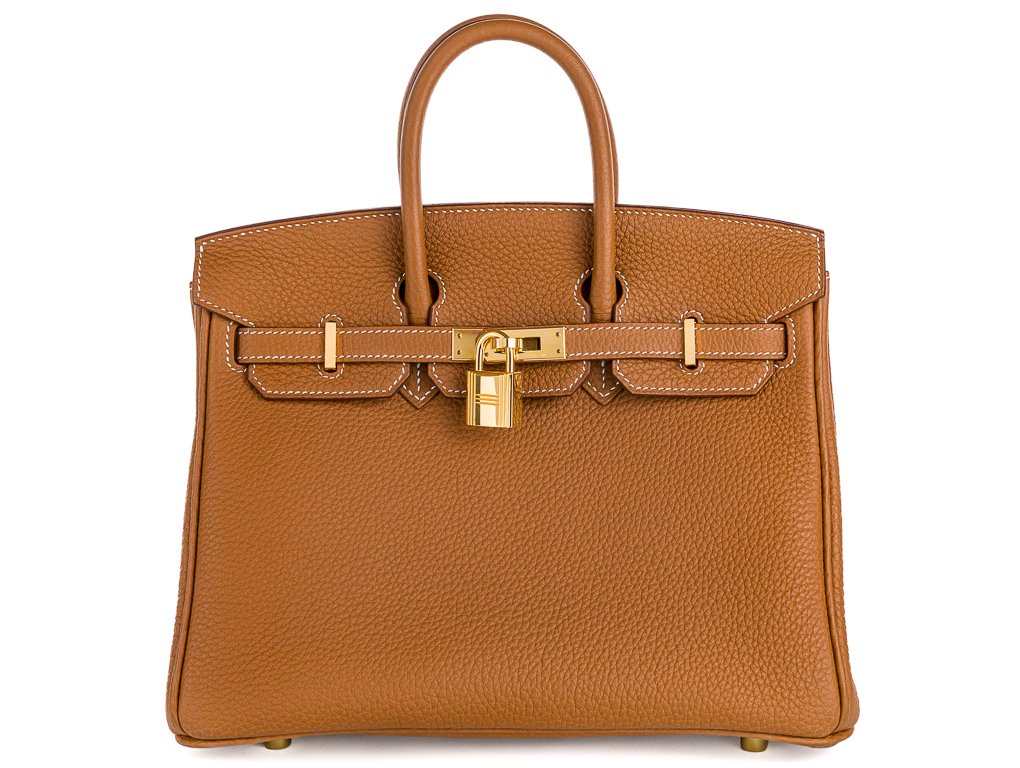 Hermès Gold Togo Birkin 25 Bag (2)