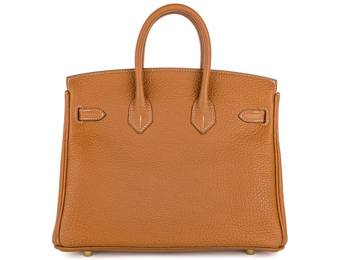 Hermes Gold Togo Birkin 25 Bag - Image 3