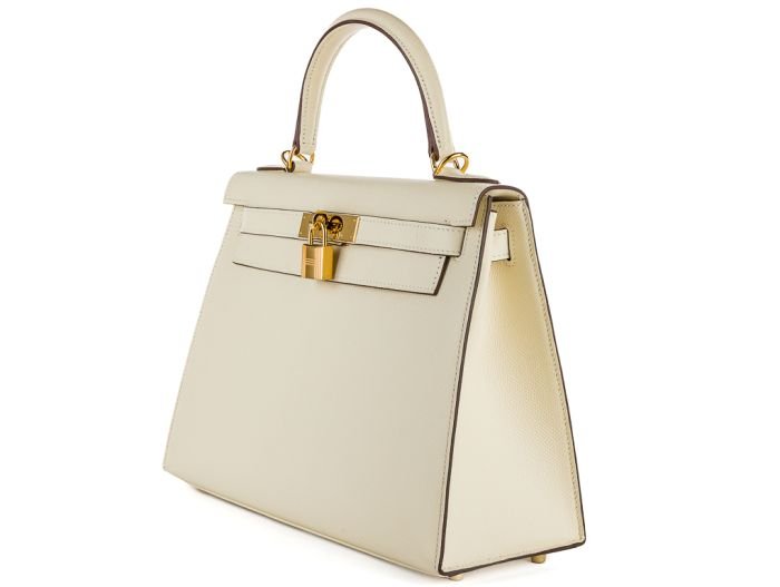 Hermes Kelly Sellier 25cm Nata Epsom Bag - Image 2